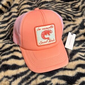 Anthropologie Pink Shimp Trucker Hat